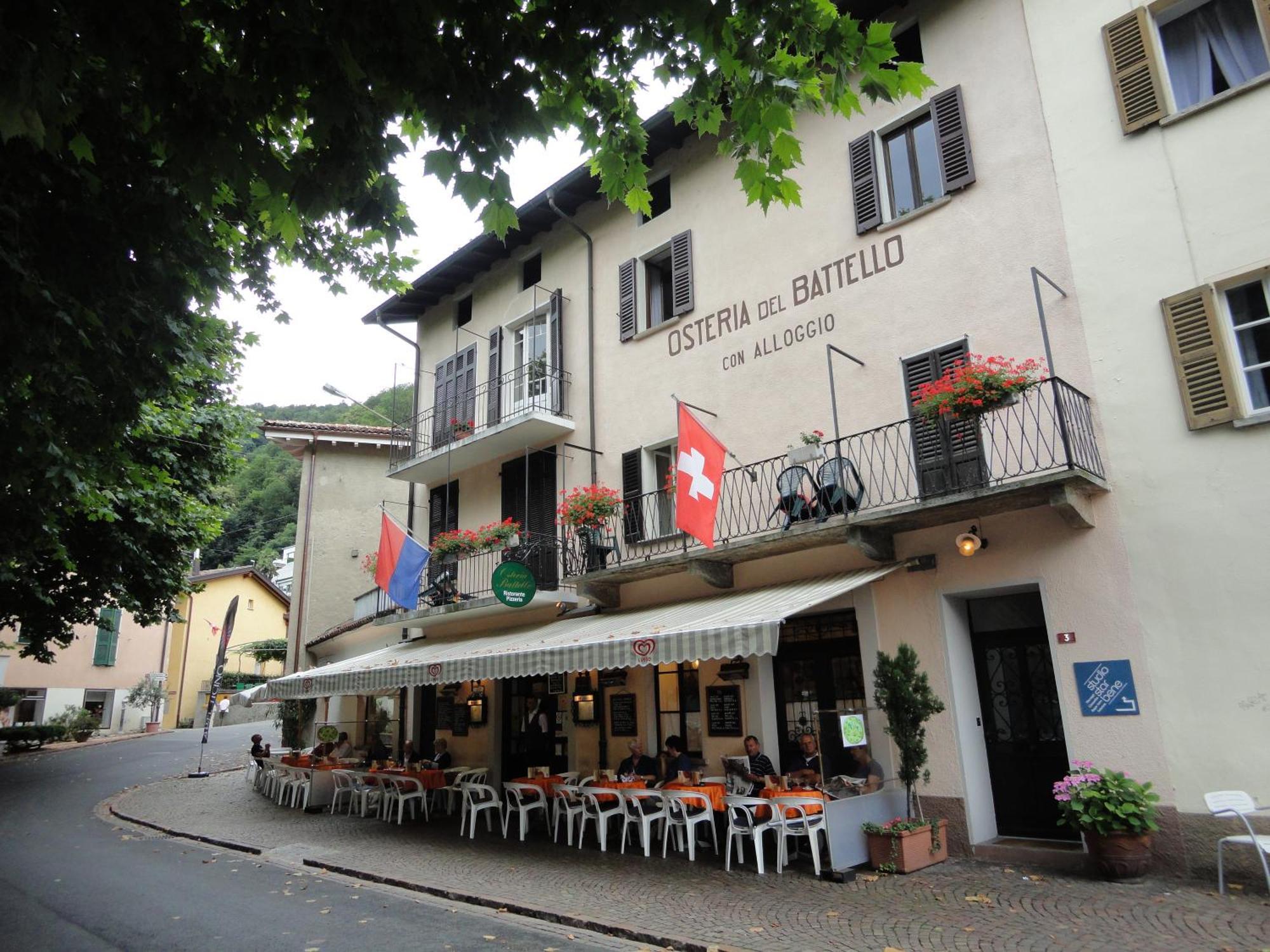 Osteria Battello Hotel Caslano Exterior foto